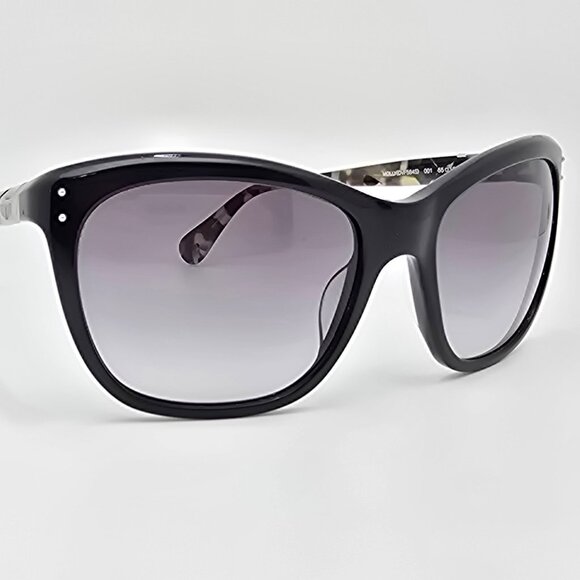 Diane Von Furstenberg Molly DVF584S 001 Black Frame Grey Lens Cat Eye Sunglasses main image 5